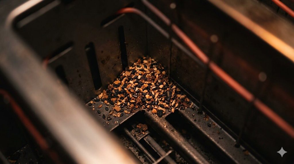 Burnt Crumbs Hiding Inside