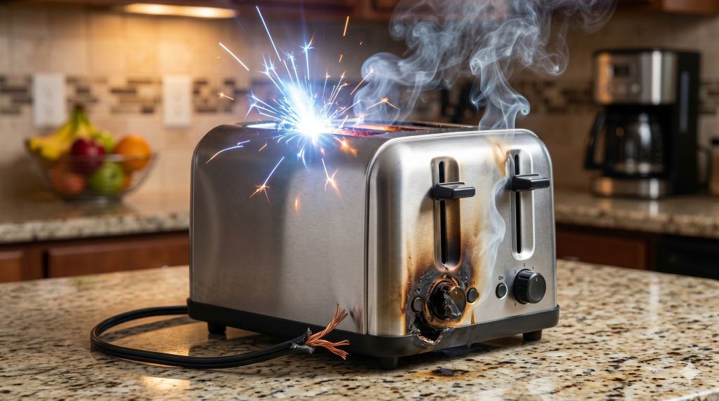 dangerous signs of toaster