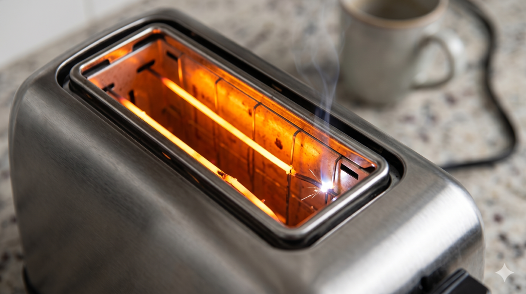 Faulty Heating Element Inside the Toaster