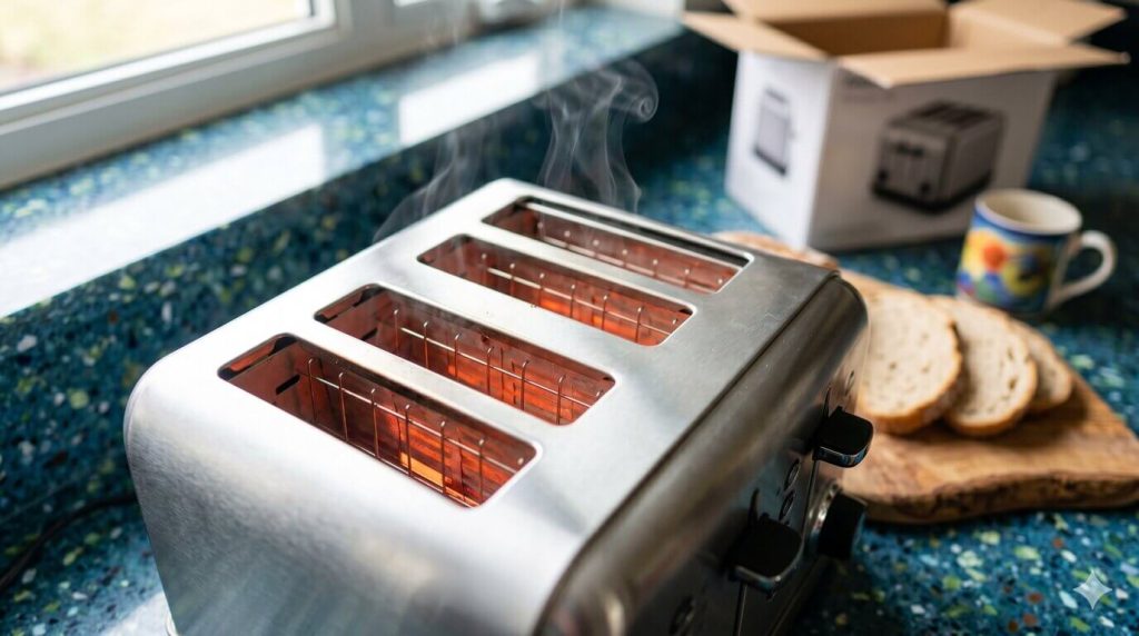 Weird Burning Smell When You First Use a Toaster